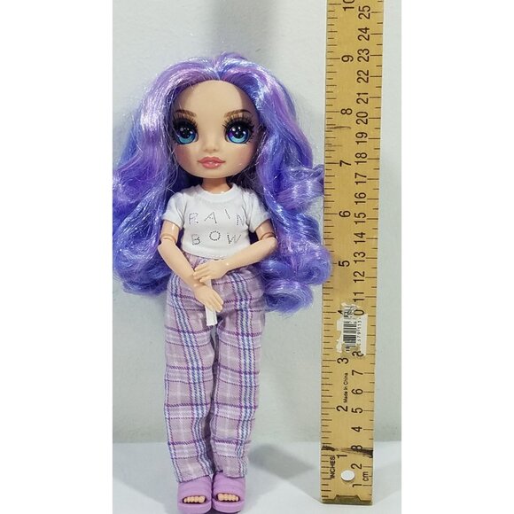 Rainbow High Jr High PJ Party Violet Purple 9" Posable Fashion Doll Original Out - Picture 9 of 9